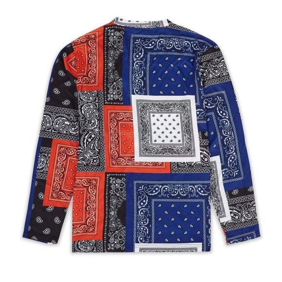 NWT Reason Flag Bandana Print Long Sleeve Tee - Picture 4 of 9